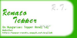 renato tepper business card